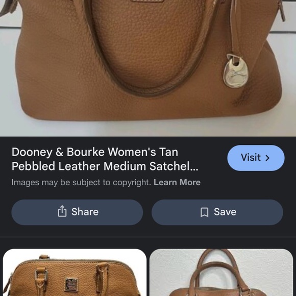 Dooney & Bourke Handbags - Dooney & Bourke Brown Leather Satchel